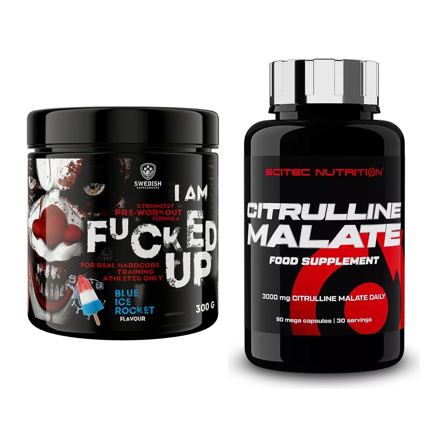 Trainings-Set: Swedish Supplements Fucked + Scitec Citrulline Malate – alle enthaltenen Artikel