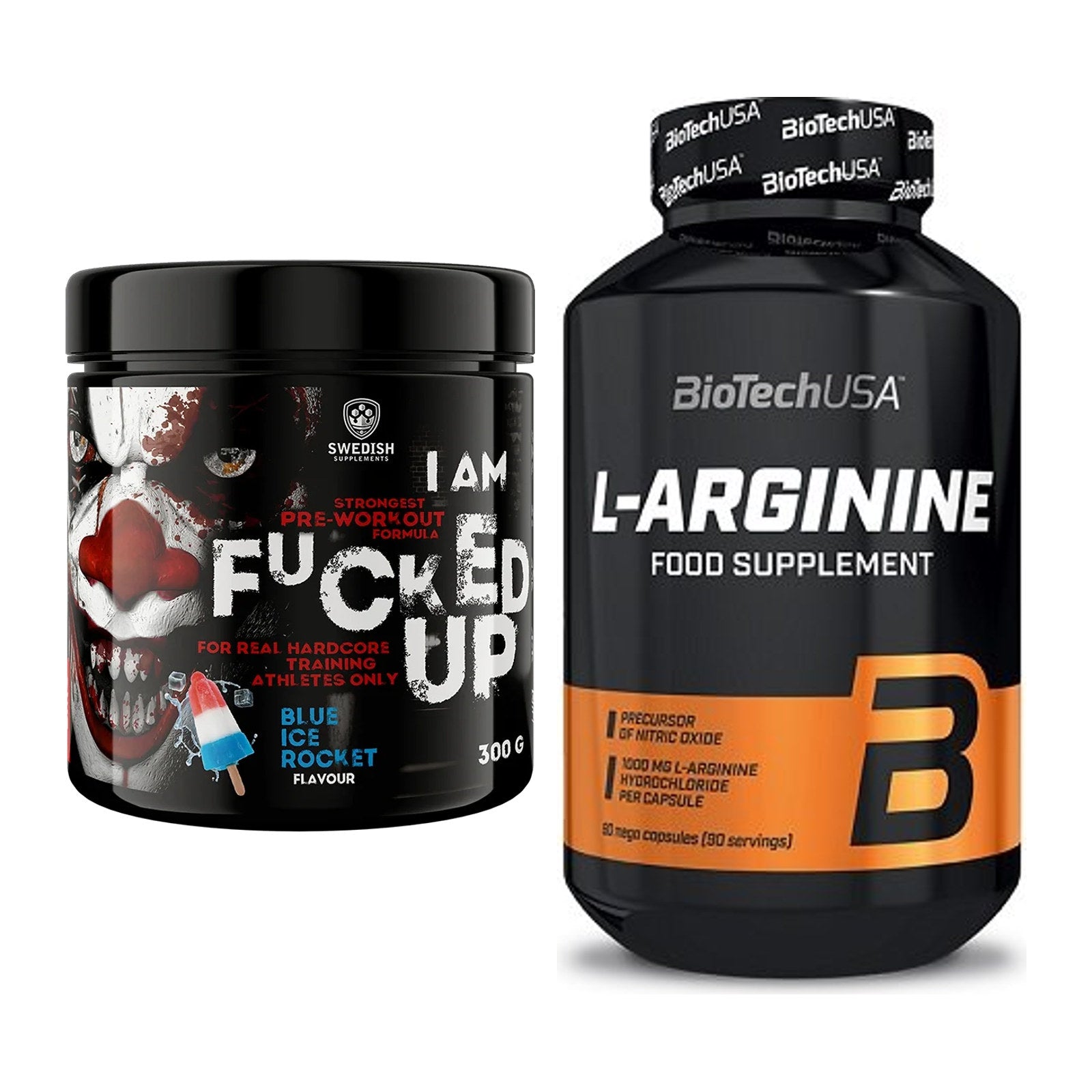 Trainings-Set: Swedish Supplements Fucked Up + BioTech L-Arginine – alle enthaltenen Artikel