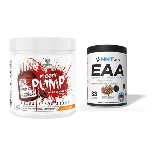 Trainings-Set: Swedish Supplements Bloody Pump + NNT EAA – alle enthaltenen Artikel