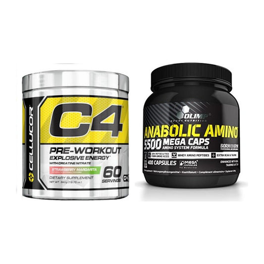 Trainings-Set: Cellucor C4 Original 60 + Olimp Anabolic Amino 5500 – alle enthaltenen Artikel