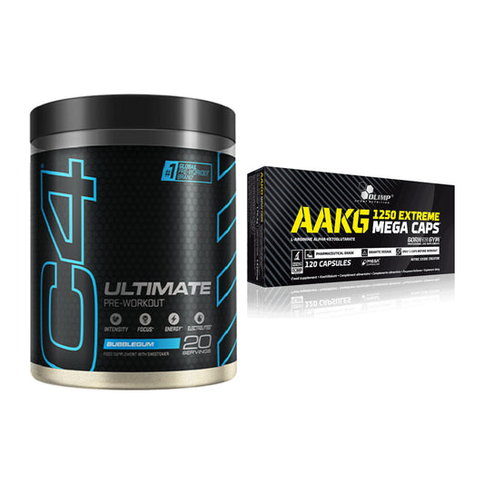 Trainings-Set: Cellucor C4 ULTIMATE 20 + Olimp AAKG Extreme Mega – alle enthaltenen Artikel