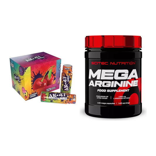 Trainings-Set: AK47 Labs AK47 Shots + Scitec Mega Arginine – alle enthaltenen Artikel