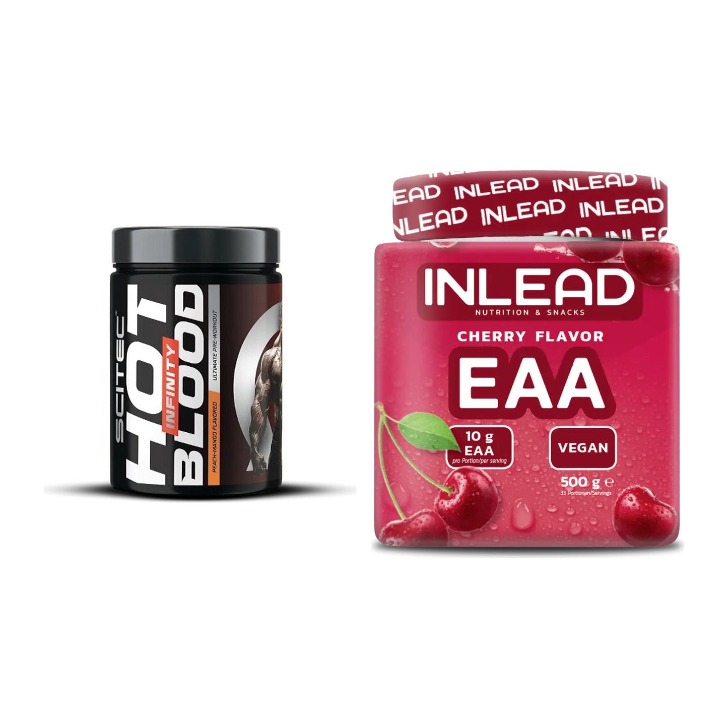 Trainings-Set: Scitec Hot Blood INFINITY + INLEAD EAA – alle enthaltenen Artikel