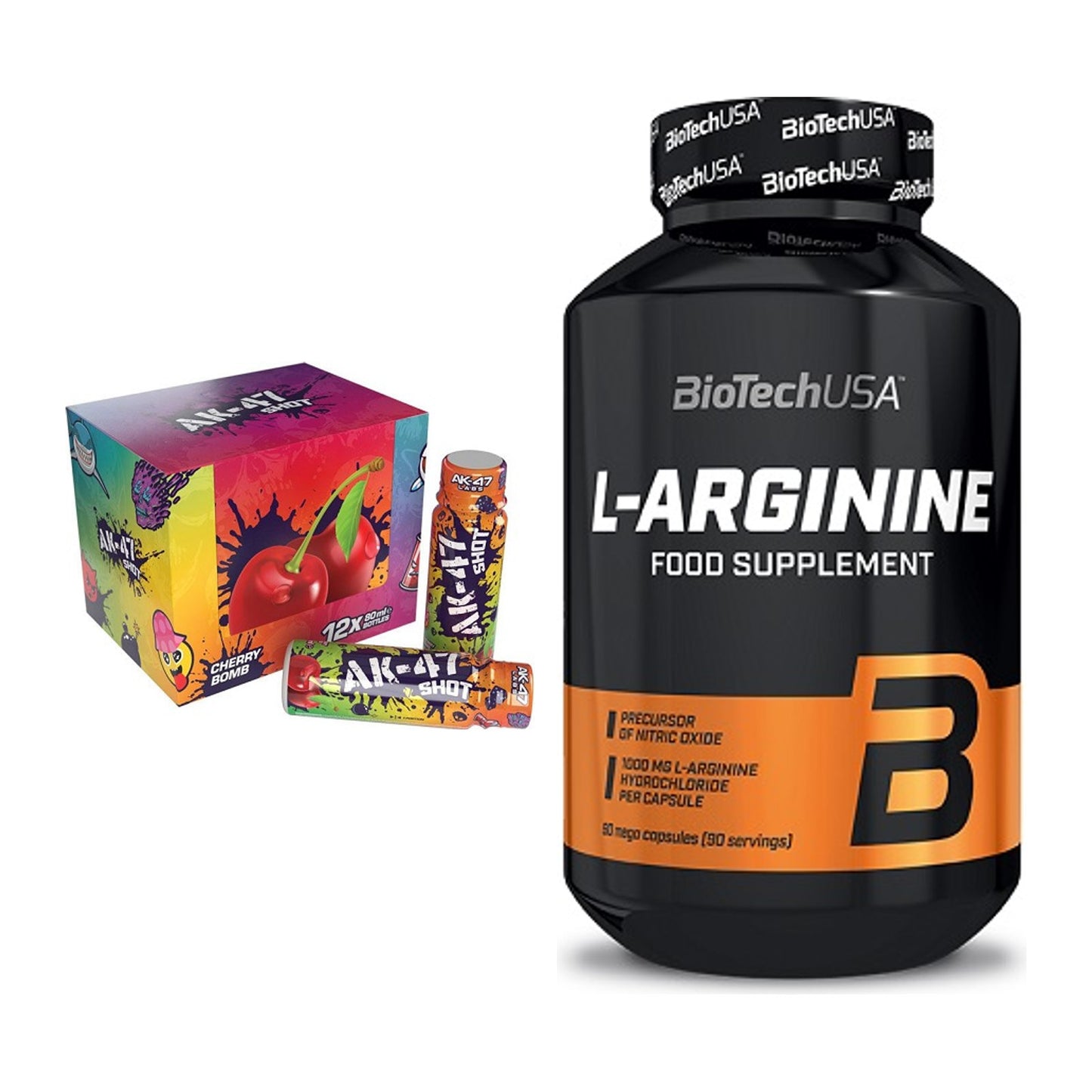 Trainings-Set: AK47 Labs AK47 Shots + BioTech L-Arginine – alle enthaltenen Artikel