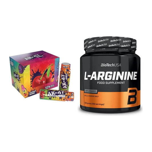 Trainings-Set: AK47 Labs AK47 Shots + BioTech L-Arginin – alle enthaltenen Artikel