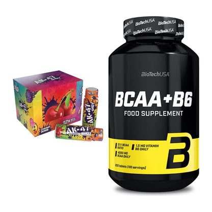 Trainings-Set: AK47 Labs AK47 Shots + BioTech BCAA+B6 200 Tabl – alle enthaltenen Artikel
