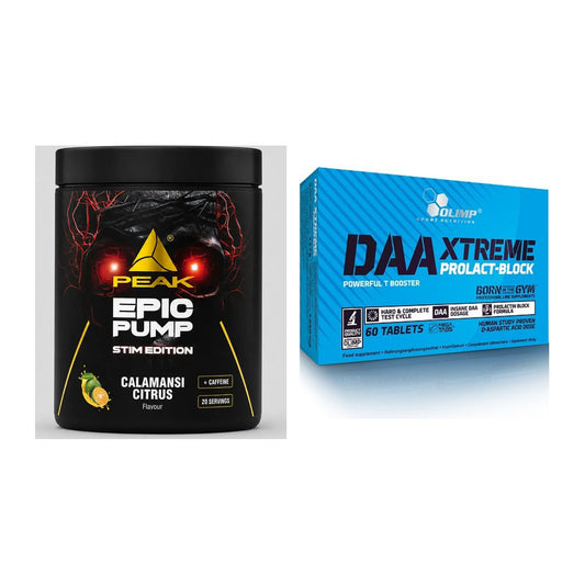 Trainings-Set: Peak Epic Pump Stim Edition + Olimp DAA Xtreme – alle enthaltenen Artikel