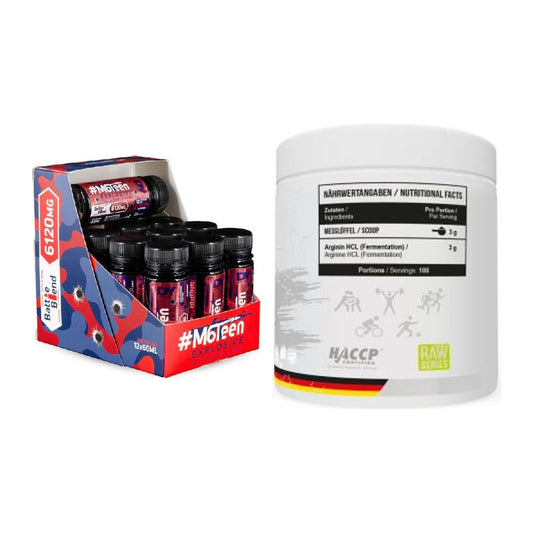 Trainings-Set: DY Nutrition M6Teen Prewokrout + MST Arginine HCL – alle enthaltenen Artikel