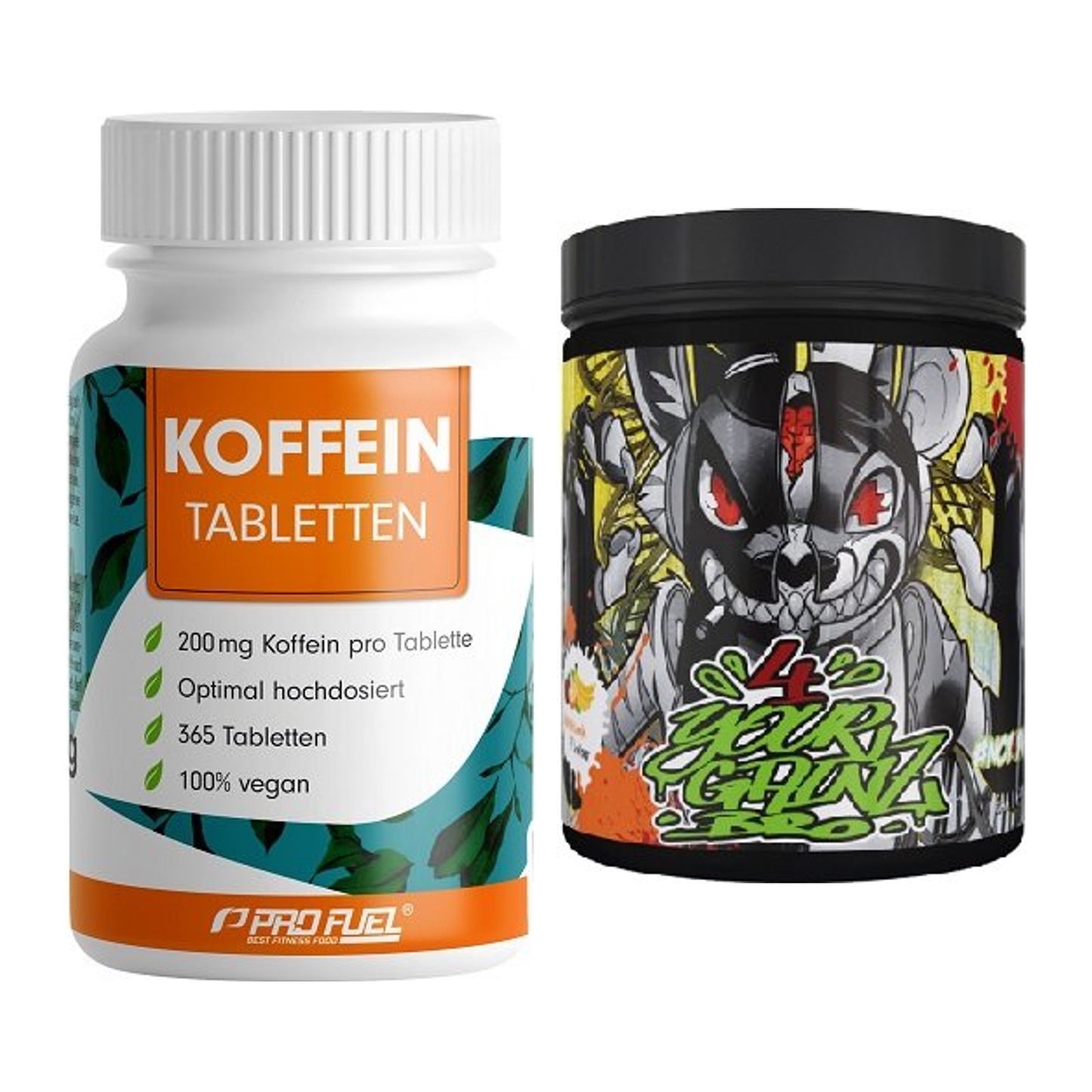 Trainings-Set: ProFuel Koffein (200mg) + BPS-Pharma EAA´s 4Your – alle enthaltenen Artikel