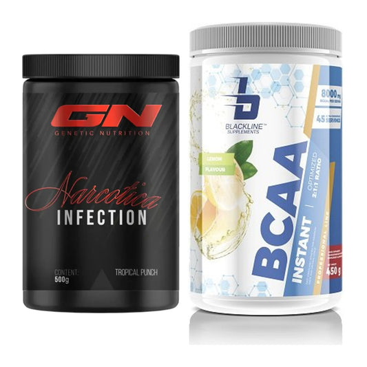 Trainings-Set: GN Narcotica Infection + Blackline Supplements BCAA – alle enthaltenen Artikel