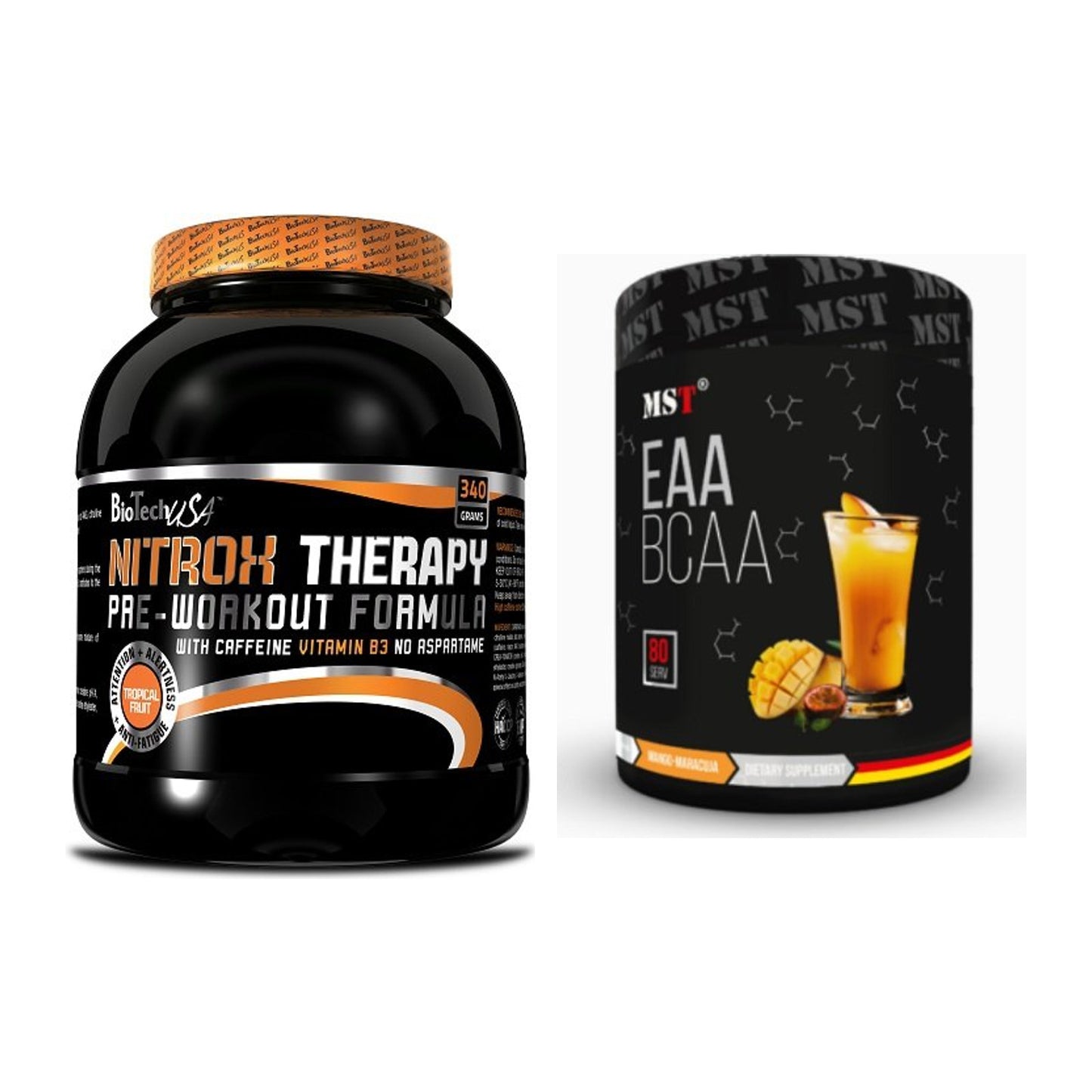 Trainings-Set: BioTech NitroX Therapy + MST EAA & BCAA – alle enthaltenen Artikel