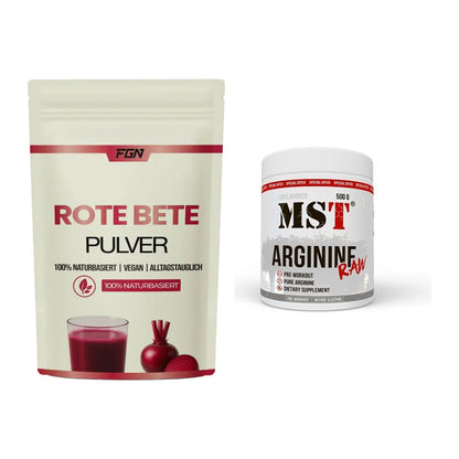 Trainings-Set: FGN Rote Beete Pulver + MST Arginine RAW – alle enthaltenen Artikel