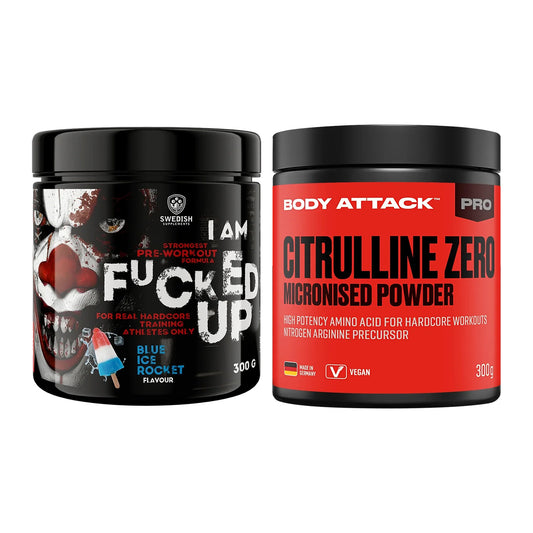 Trainings-Set: Swedish Supplements Fucked + Body Attack 100 % – alle enthaltenen Artikel