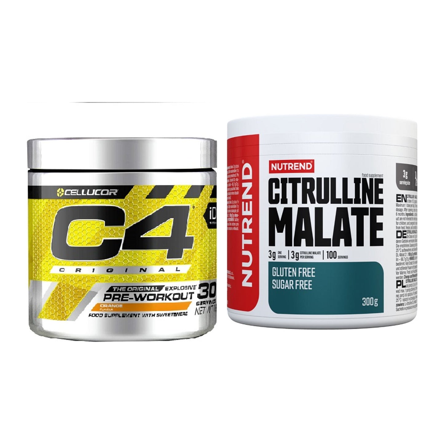 Trainings-Set: Cellucor C4 Original 30Serv. + Nutrend Citrulline Malat – alle enthaltenen Artikel