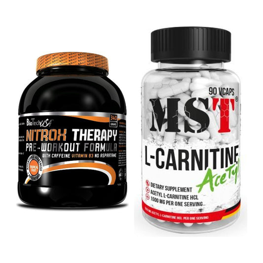 Trainings-Set: BioTech NitroX Therapy + MST L-Carnitine Acetyle – alle enthaltenen Artikel