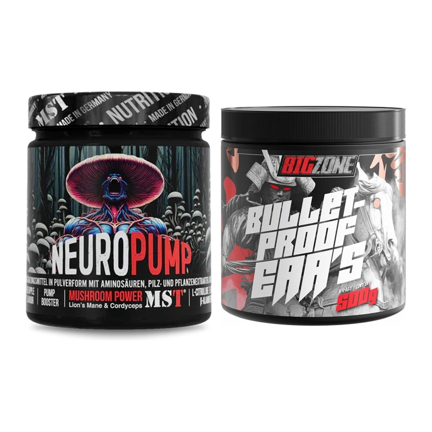 Trainings-Set: MST NeuroPump 540g (Red + Big Zone Bulletproof EAA's – alle enthaltenen Artikel
