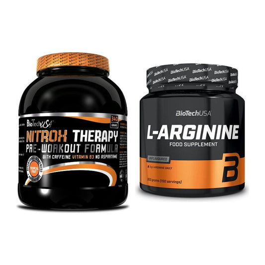 Trainings-Set: BioTech NitroX Therapy + BioTech L-Arginin – alle enthaltenen Artikel