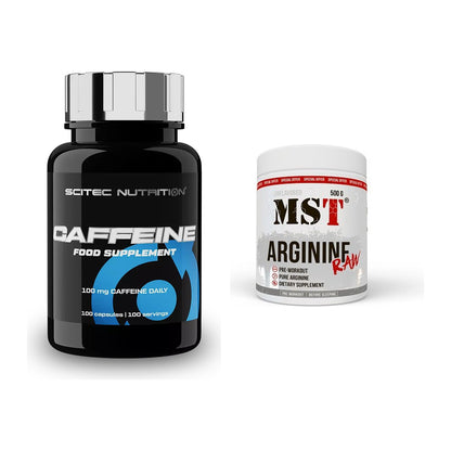 Trainings-Set: Scitec Caffeine + MST Arginine RAW – alle enthaltenen Artikel