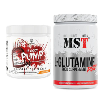 Trainings-Set: Swedish Supplements Bloody Pump + MST Glutamine – alle enthaltenen Artikel
