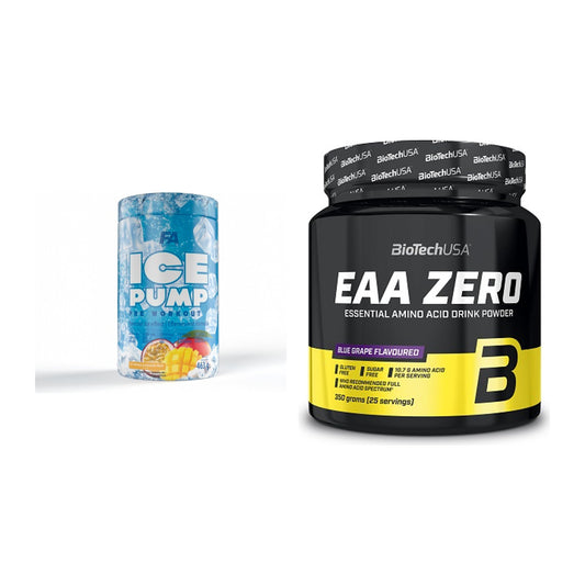 Trainings-Set: FA Nutrition ICE Pump Pre-Workout + BioTech EAA Zero – alle enthaltenen Artikel