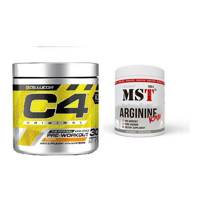 Trainings-Set: Cellucor C4 Original 30Serv. + MST Arginine RAW – alle enthaltenen Artikel