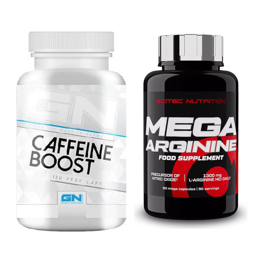 Trainings-Set: GN Caffein Boost + Scitec Mega Arginine – alle enthaltenen Artikel