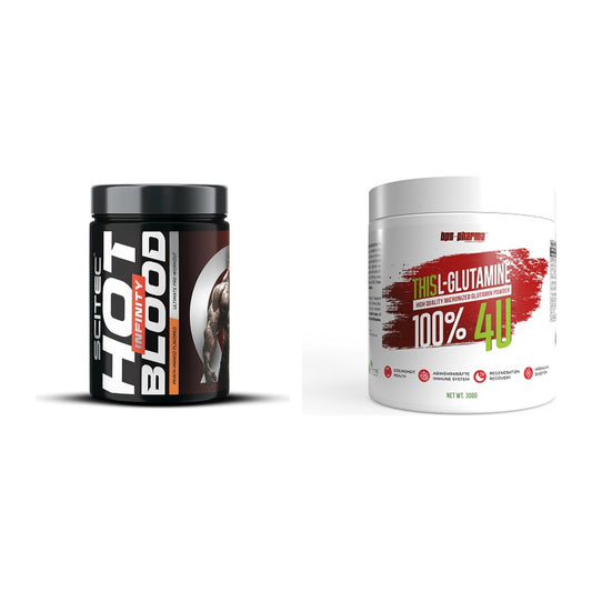Trainings-Set: Scitec Hot Blood INFINITY + BPS-Pharma This Glutamin – alle enthaltenen Artikel