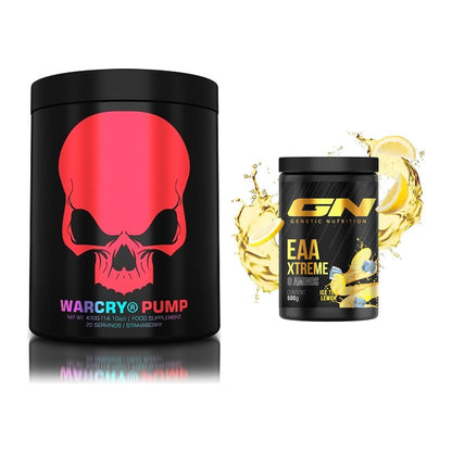 Trainings-Set: Genius Nutrition Warcry PUMP + GN EAA Xtreme – alle enthaltenen Artikel