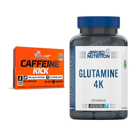 Trainings-Set: Olimp Caffeine Kick + Applied Nutrition Glutamine 4K – alle enthaltenen Artikel