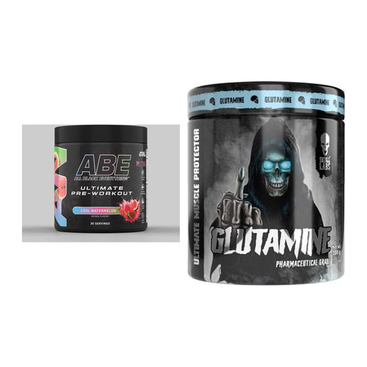 Trainings-Set: Applied Nutrition A.B.E Ultimate + Skull Labs Glutamine – alle enthaltenen Artikel