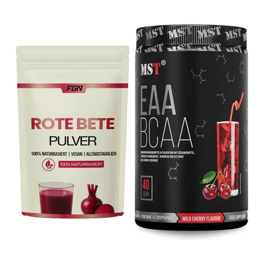 Trainings-Set: FGN Rote Beete Pulver + MST EAA & BCAA – alle enthaltenen Artikel