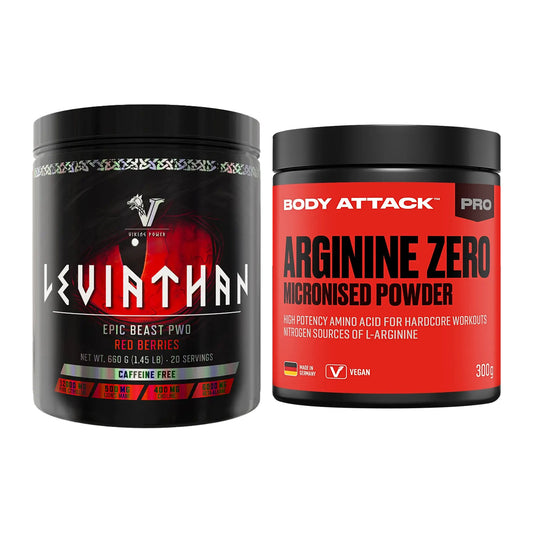 Trainings-Set: Viking Power Leviathan + Body Attack 100 % Arginine – alle enthaltenen Artikel