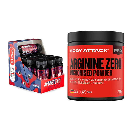 Trainings-Set: DY Nutrition M6Teen + Body Attack 100 % Arginine – alle enthaltenen Artikel