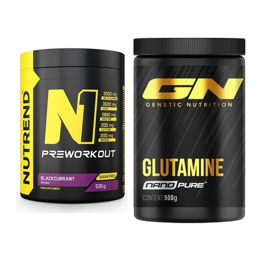 Trainings-Set: Nutrend N1 Preworkout + GN Nano Pure Glutamine – alle enthaltenen Artikel