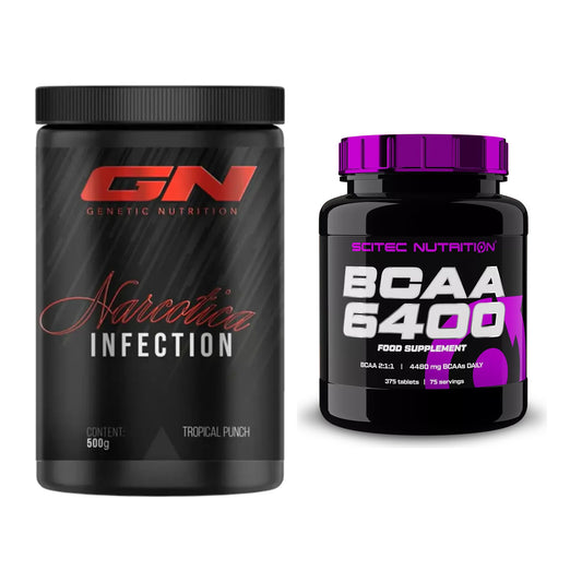 Trainings-Set: GN Narcotica Infection + Scitec BCAA 6400 – alle enthaltenen Artikel