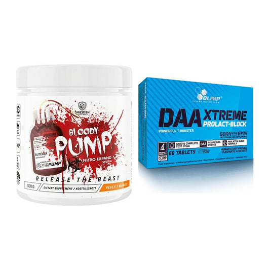 Trainings-Set: Swedish Supplements Bloody Pump + Olimp DAA Xtreme – alle enthaltenen Artikel