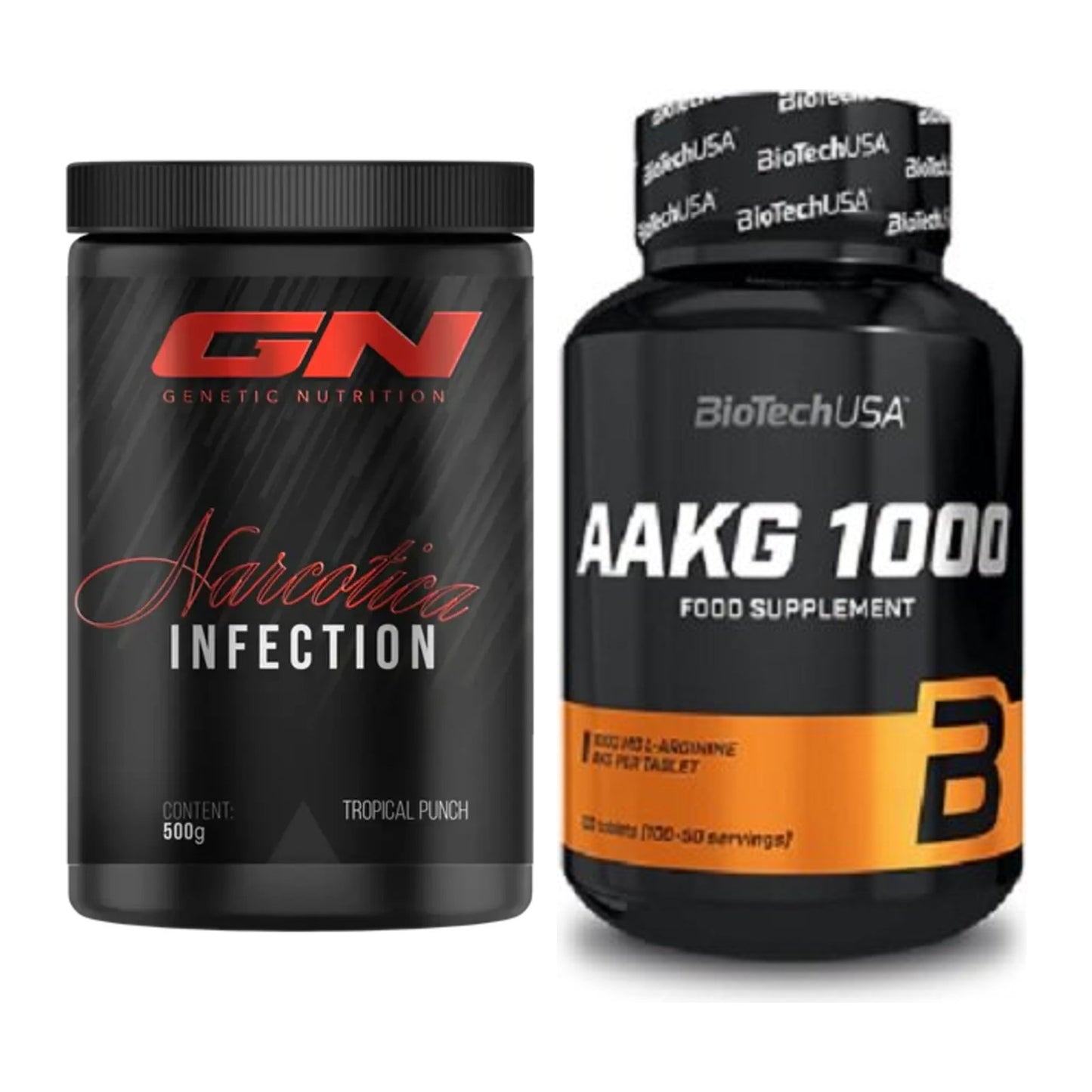Trainings-Set: GN Narcotica Infection + BioTech AAKG 1000mg 100 Tabl. – alle enthaltenen Artikel