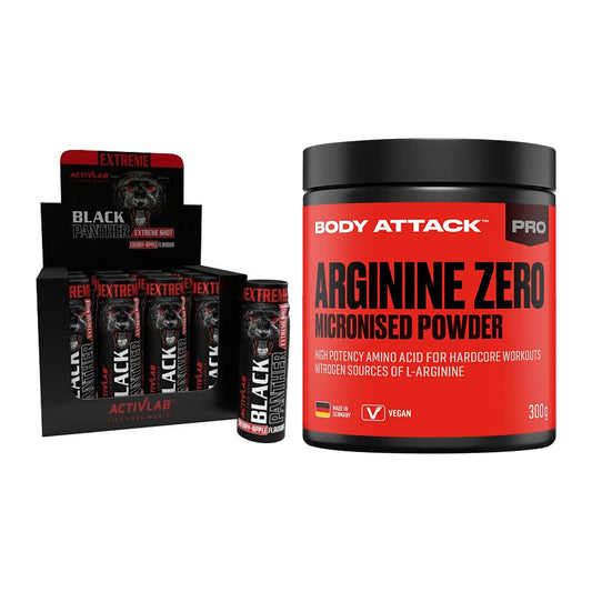 Trainings-Set: Activlab Black Panther + Body Attack 100 % Arginine – alle enthaltenen Artikel