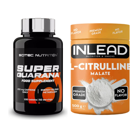 Set de antrenament: Scitec Super Guarana 100 + INLEAD L-Citrulline Malate - toate articolele incluse