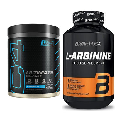 Trainings-Set: Cellucor C4 ULTIMATE 20 Serv. + BioTech L-Arginine – alle enthaltenen Artikel