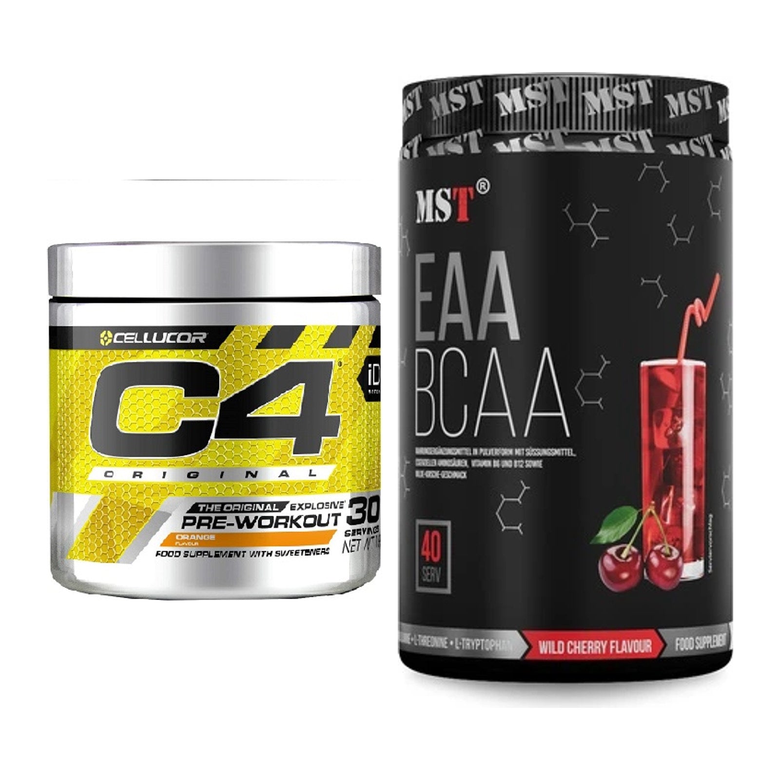 Trainings-Set: Cellucor C4 Original 30Serv. + MST EAA & BCAA – alle enthaltenen Artikel