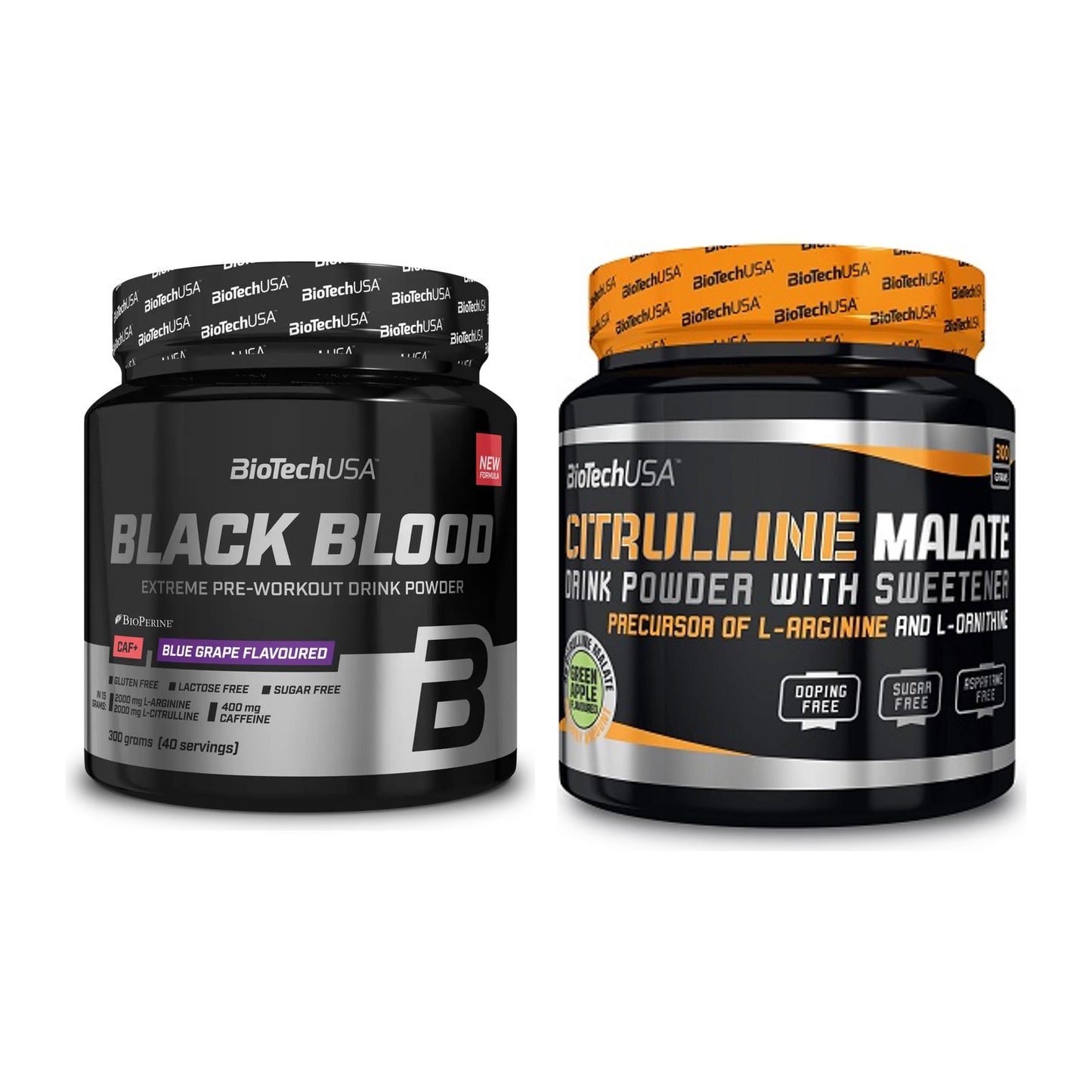 Trainings-Set: BioTech Black Blood CAF + BioTech Citrulline Malate – alle enthaltenen Artikel