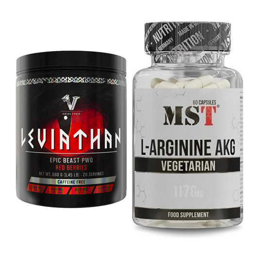 Trainings-Set: Viking Power Leviathan + MST Arginin AAKG 1178mg – alle enthaltenen Artikel