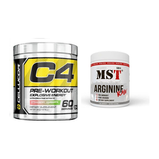 Trainings-Set: Cellucor C4 Original 60 Serv. + MST Arginine RAW – alle enthaltenen Artikel