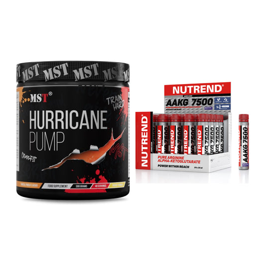 Trainings-Set: MST Hurricane Pump + Nutrend AAKG 7500 Shots – alle enthaltenen Artikel