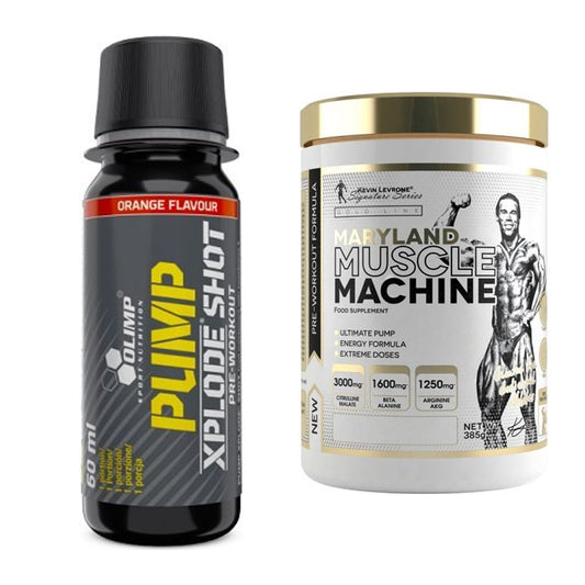 Trainings-Set: Olimp Pump Xplode Shot + Kevin Levrone Maryland Muscle – alle enthaltenen Artikel