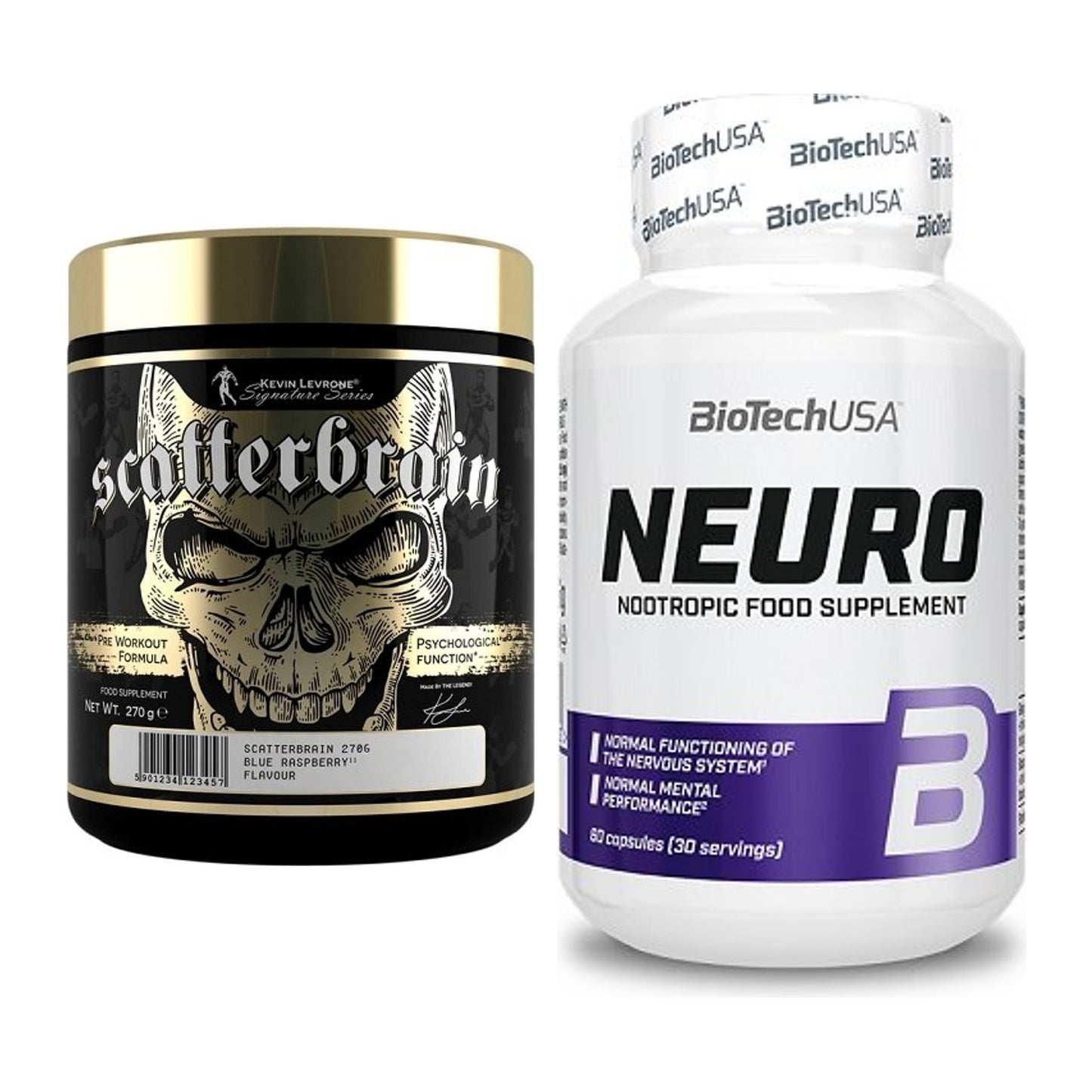 Trainings-Set: Kevin Levrone Scatterbrain + BioTech Neuro – alle enthaltenen Artikel