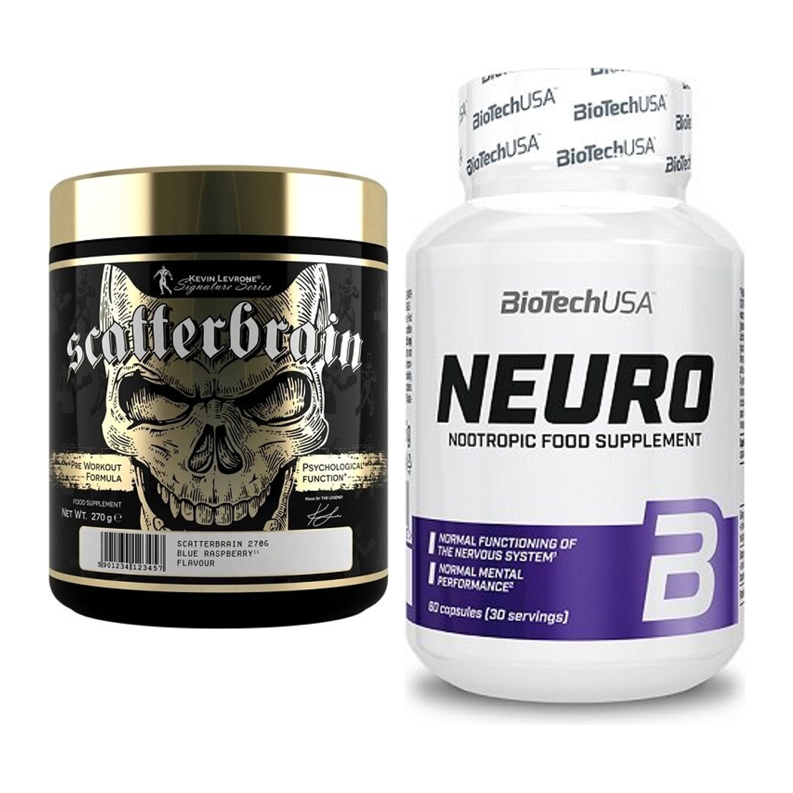 Trainings-Set: Kevin Levrone Scatterbrain + BioTech Neuro – alle enthaltenen Artikel