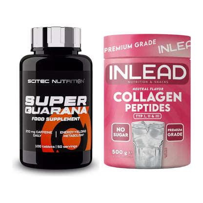 Trainings-Set: Scitec Super Guarana 100 + INLEAD Collagen Peptides – alle enthaltenen Artikel