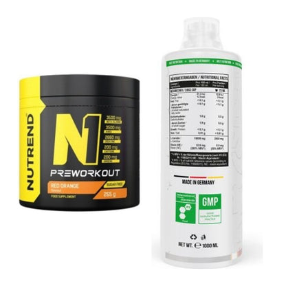 Trainings-Set: Nutrend N1 Preworkout 255g + MST L-Carnitine 100.000 – alle enthaltenen Artikel